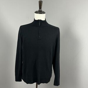Smartwool Sparwood Half Zip Sweater Dark Gray / Black Men's Medium